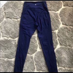 Lululemon dark navy blue high waist/full length
